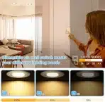 6x 85 mm CLOKSH LED 3-stopenjsko zatemnilni vgradni reflektorji  - 4000 K - slika 2