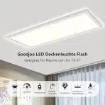 GOODJOO 58x20 cm LED stropna svetilka z daljincem - 22 W - slika 3