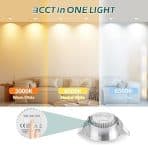 6x KYOTECH LED 80 mm 230 V zatemnilni vgradni reflektorji - slika 2