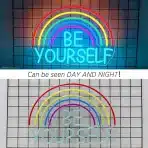 HORSENEON LED neon napis Be Yourself mavrična dekoracija - slika 3