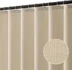 MIULEE 200×240 cm tuš zavesa z laneno teksturo - slika 2