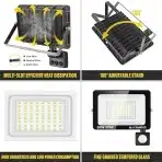 2x SKYWORLD 50 W Zunanji LED reflektor z PIR senzorjem gibanja - slika 3