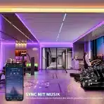 PAUTIX 3 m USB RGB COB LED trak z Bluetooth aplikacijo - slika 5
