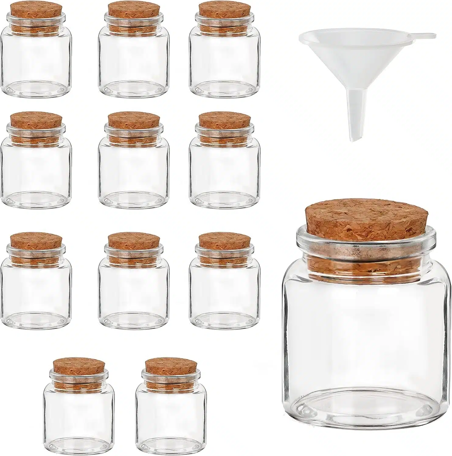 81 coPckm3L._AC_SL1500 12x BELLE VOUS 50 ml steklene stekleničke s plutovinastim zamaškom - slika 1