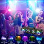 4v1 LED disco party luč s stojalom in daljincem RGB - slika 5