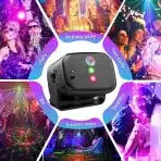 TARGETONE Mini disco LED luč za zabave RGB z daljinskim upravljalnikom - slika 2