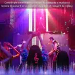 4v1 LED disco party luč s stojalom in daljincem RGB - slika 3