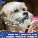 JASON ukrivljene chunker škarje za pse - 19 cm - slika 5