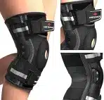 NEENCA XXL profesionalna opornica za koleno s tečaji in X-Strap sistemom - slika 2
