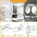 AOUROW 30cm LED luč za ogledalo 5W IP44 - slika 4