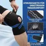ABYON ELITE opornica za koleno Medium črno-siva - slika 5