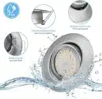 6x 85 mm CLOKSH LED 6 W Zatemnilni vgradni reflektorji - 3000 K - slika 3