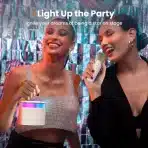 Ankuka Bluetooth karaoke zvočnik z mikrofonoma bel - slika 4