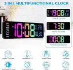 SUKEEN LED digitalna stenska ura 33cm - slika 3