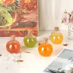 30x SUMTREE 150 ml plastične okrogle stekleničke z zamaškom - slika 2