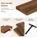 2x GENERIC stenska polica - 60 x 29,5 cm - slika 3