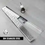 SUNRIK 40cm tuš kanaleta inox s sifonom - slika 4