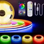 PAUTIX 3 m USB RGB COB LED trak z Bluetooth aplikacijo