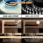 LUXONIC COB 10m zatemnilni LED trak -  6000 K - slika 6