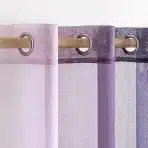 2x 140x145cm MIULEE vijolične prosojne zavese z obročki - slika 3