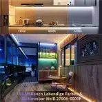 PAUTIX 5M RGBCCT COB LED trak z daljincem in APP upravljanjem - slika 3
