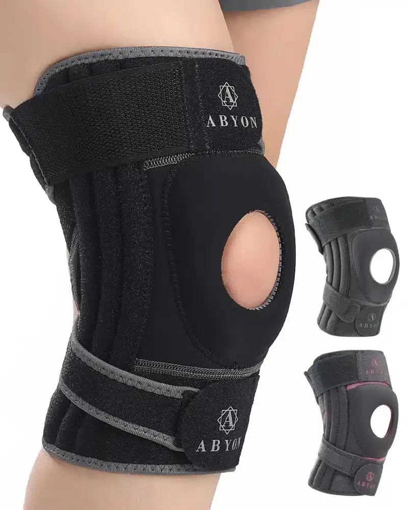 ABYON_ELITE_Knee_01 ABYON ELITE opornica za koleno XXL črno-siva - slika 1