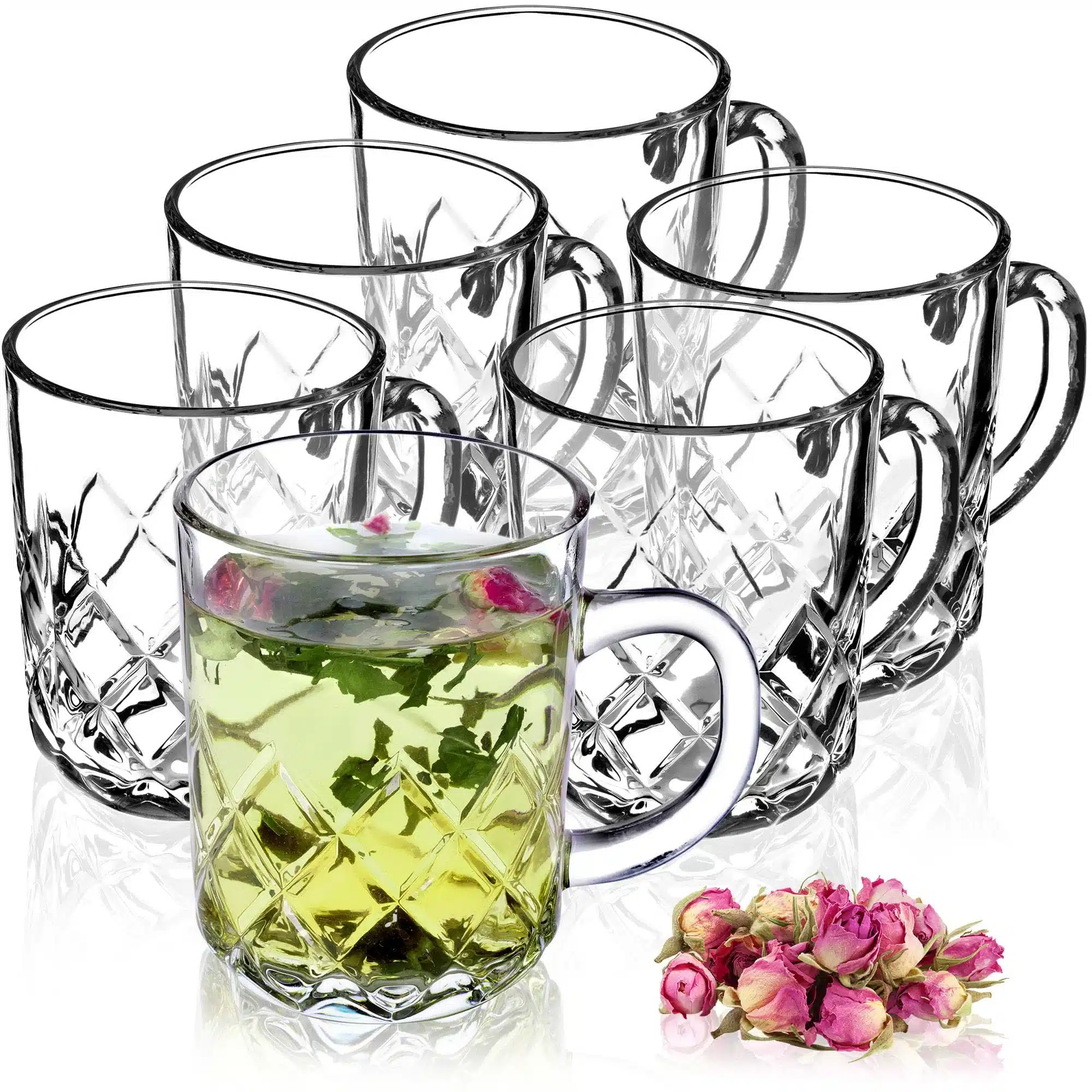 KADAX-tea-glasses-set-01 6x KADAX stekleni kozarci z ročajem 230 ml - slika 1