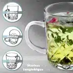 6x KADAX stekleni kozarci z ročajem 230 ml - slika 5