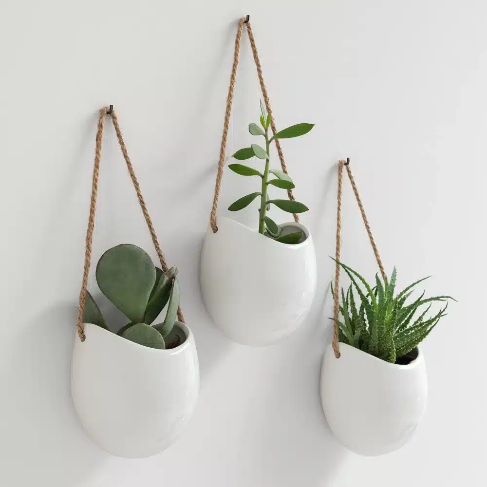 Kazai_Wall_mounted_vases_01 3x Kazai stenska keramična vaza - slika 1
