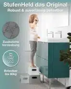 Lunora StufenHeld otroški dvostopenjski stolček siva/bela - slika 3