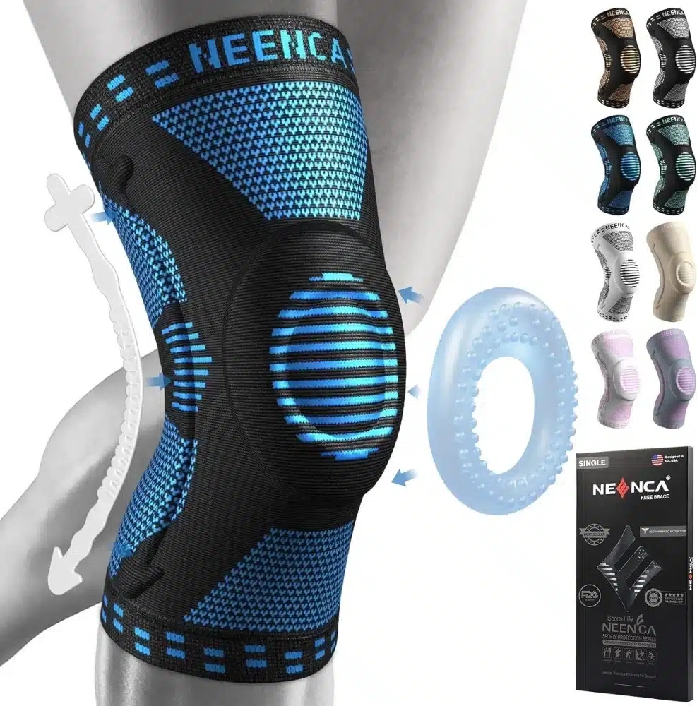 NEENCA_knee_support_01 1x NEENCA kompresijska opora za koleno S modra - slika 1