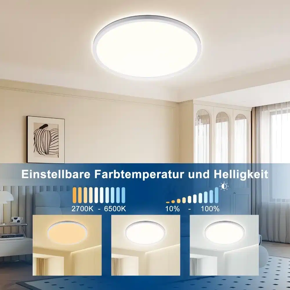 ONDTA_LED_Ceiling_01 ONDTA LED stropna svetilka 22 W Ø42 cm z daljincem - slika 1