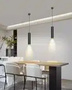 2x BOYIR viseča stropna svetilka GU10 črna 30 cm - slika 2