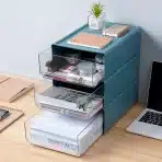 2x OSTWOLKE A4 predalni namizni organizator moder - slika 6