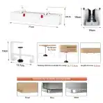 Univivi podmizni organizator kablov 70 cm - slika 2