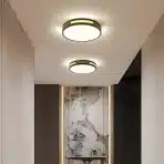 WOKNOS LED stropna svetilka 30 cm črno zlata - slika 3