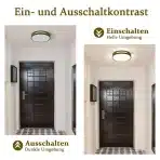 WOKNOS LED stropna svetilka 30 cm črno zlata - slika 4