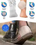 4x YOGAMEDIC silikonske blazinice za peto bež - slika 5