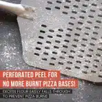 Chef Pomodoro perforirana aluminijasta lopata za pico 35 × 30 cm - slika 5