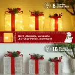 3x ELKTRY LED božični darilni paket z osvetlitvijo - slika 2