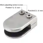 24x UYOYOUS nosilci za steklo inox 6–8 mm srebrni - slika 3
