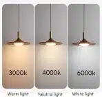 NICRX 35 cm LED viseča svetilka lesenega videza - slika 5
