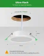 12x HOMEOW LED vgradni reflektor 7W - slika 3