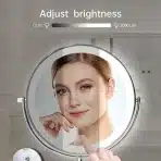 FUNTOUCH stensko LED kozmetično ogledalo z 1x/10x povečavo - slika 2