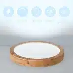 BAEROLC LED stropna svetilka iz hrastovega lesa 30 cm, 20 W - slika 3