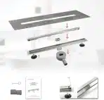 SANITEMODAR 360° vrtljivi linearni odtok tuš - slika 5