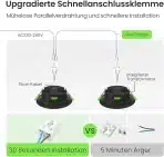 6x ALUSSO 148 mm LED vgradni reflektor - slika 7