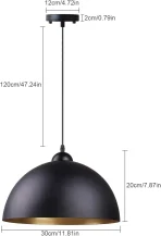 FRIDEKO HOME 30 cm viseča stropna svetilka - slika 3
