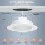 6x DUSKTEC 92mm pametni LED vgradni reflektor - slika 2