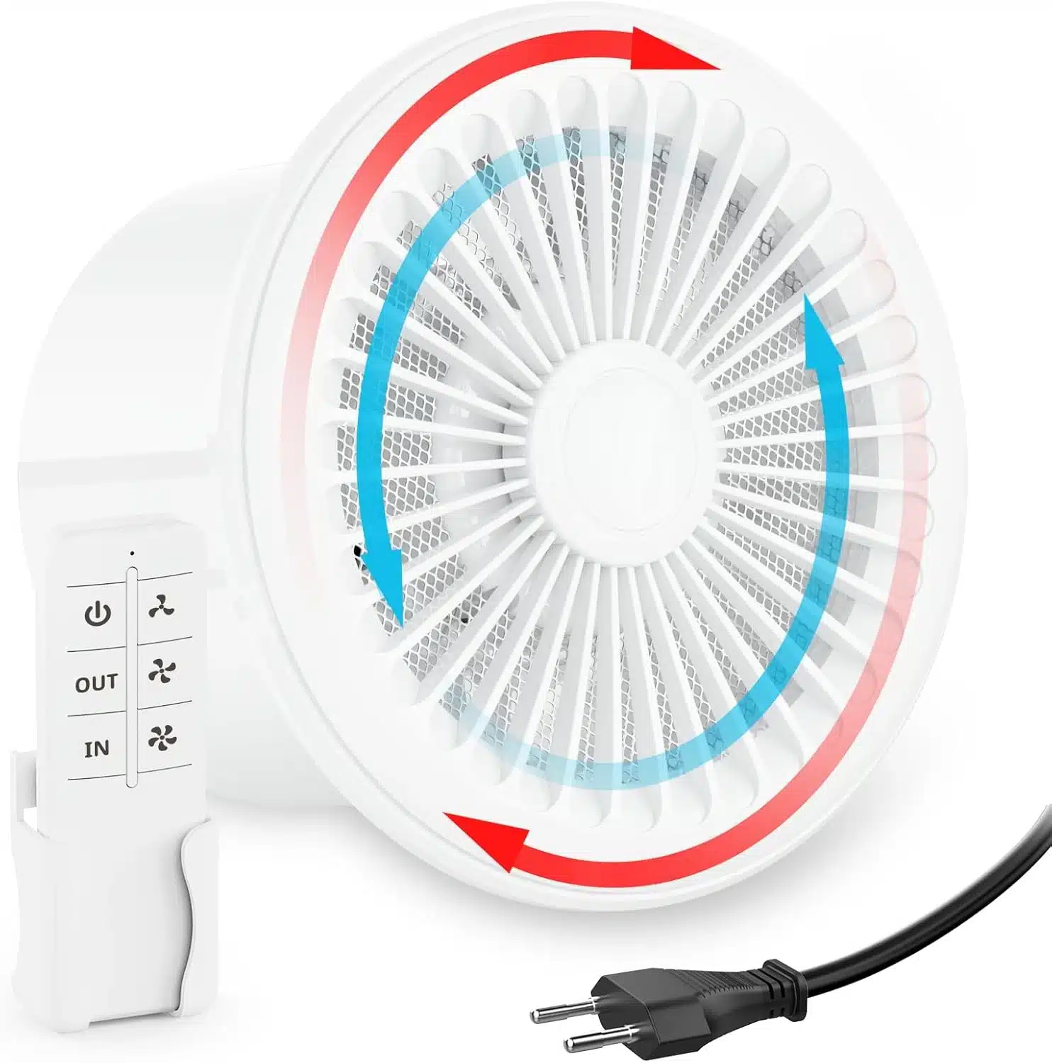 61EPpT6w9TL._AC_SL1500 HG POWER Dvosmerni kopalniški ventilator z daljinskim upravljalnikom - slika 1
